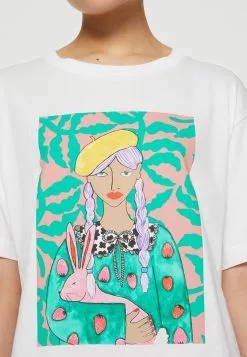 Monki T-Shirt Print - White Light -Monki Verkoop f49b9fa1098a401d973ac8303926fa33