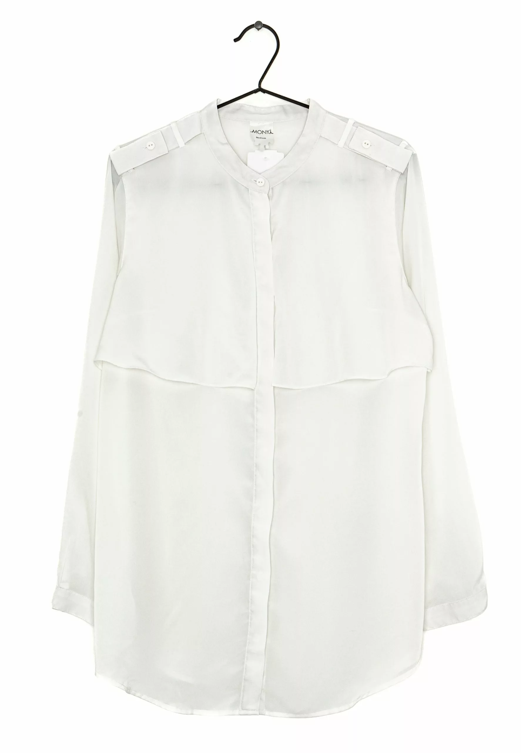 Monki Overhemdblouse - White 3 Monki Overhemdblouse - White