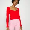 Monki Longsleeve - Red Bright