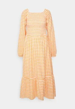 Monki Jurk - Orange Gingham -Monki Verkoop fe3aa0e3932a46e284b5186824bbcf37