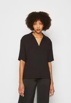 Monki Poloshirt - Black Dark
