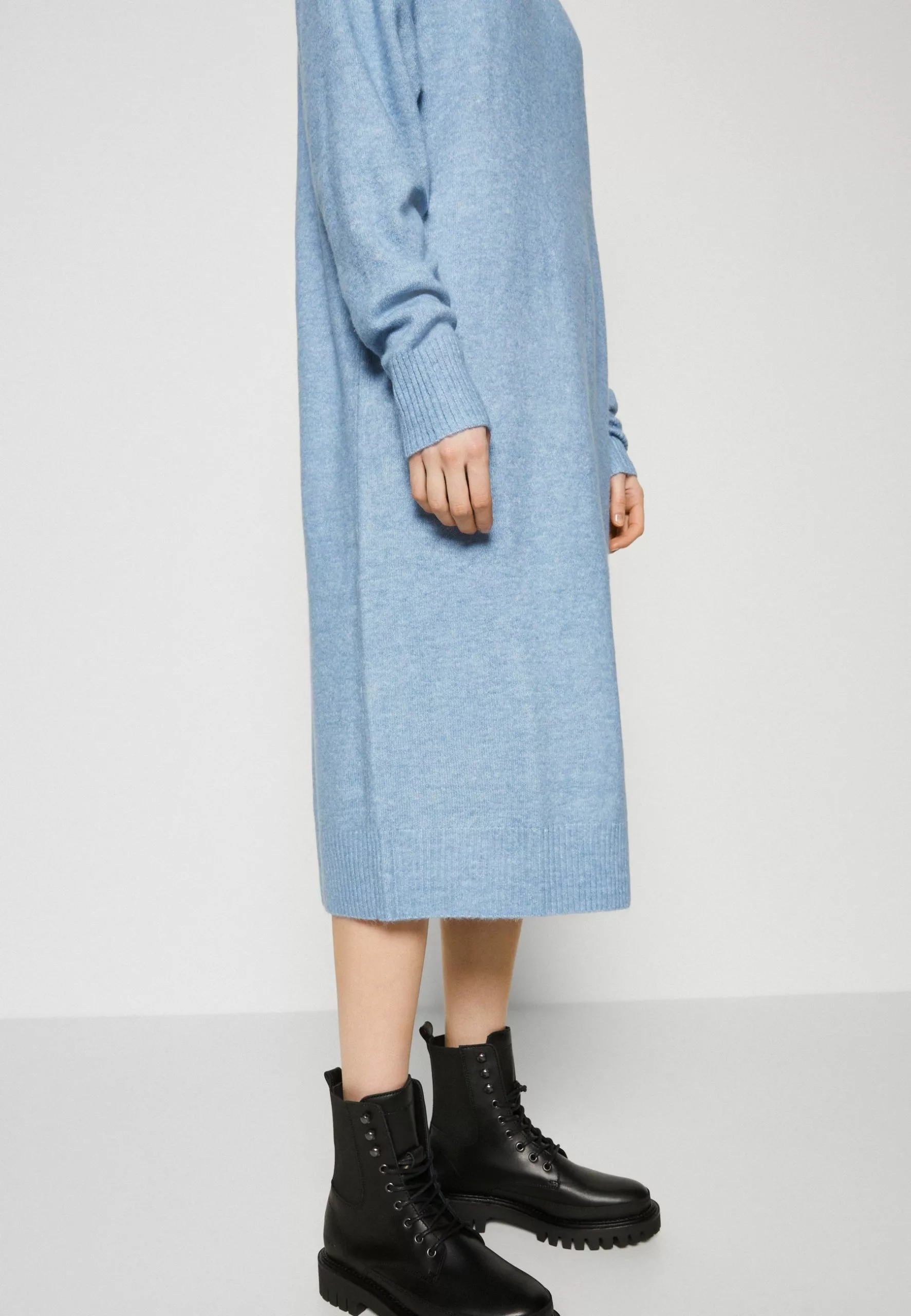 Monki Gebreide Jurk - Blue Light 8 Monki Gebreide Jurk - Blue Light - Afbeelding 6