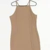 Monki Gebreide Jurk - Brown