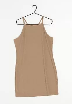 Monki Gebreide Jurk - Brown